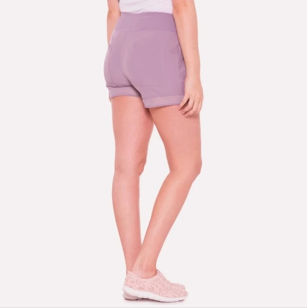 Telluride Mesh Hem Pink Shorts